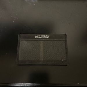 Burberry water resistant card wallet